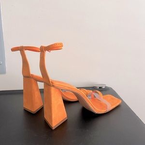 SCHUTZ - Orange Block Heel - Women’s US 8.5